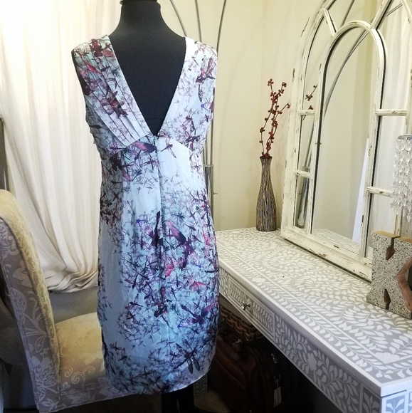 🍒EUC🍒 TED BAKER DRAGONFLY SHIFT DRESS - Picture 4 of 6